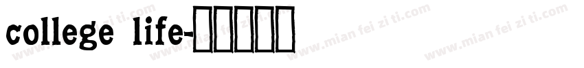 college life字体转换